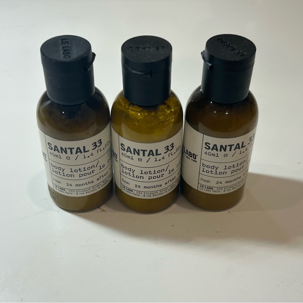 Le Labo Santal 33 Body Lotion Trio - Black and Brown